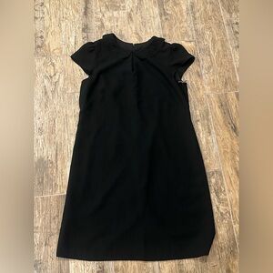 Ann Taylor Loft Chic Black Mini Dress with Lace Eyelet Detail